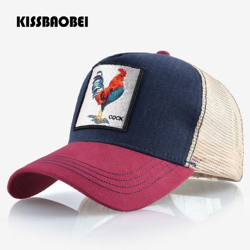 Cock Embroidery Baseball Cap Eat Chicken Bone Casquette