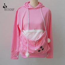Load image into Gallery viewer, Cat Lovers Hoodie Kangaroo Dog Pet Paw Pullovers Cuddle Pouch Sweatshirt