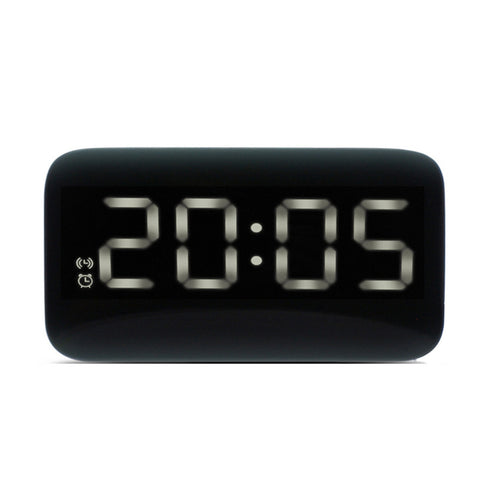 Digital LED Alarm Clock Large LED Display Voice Control Electronic
