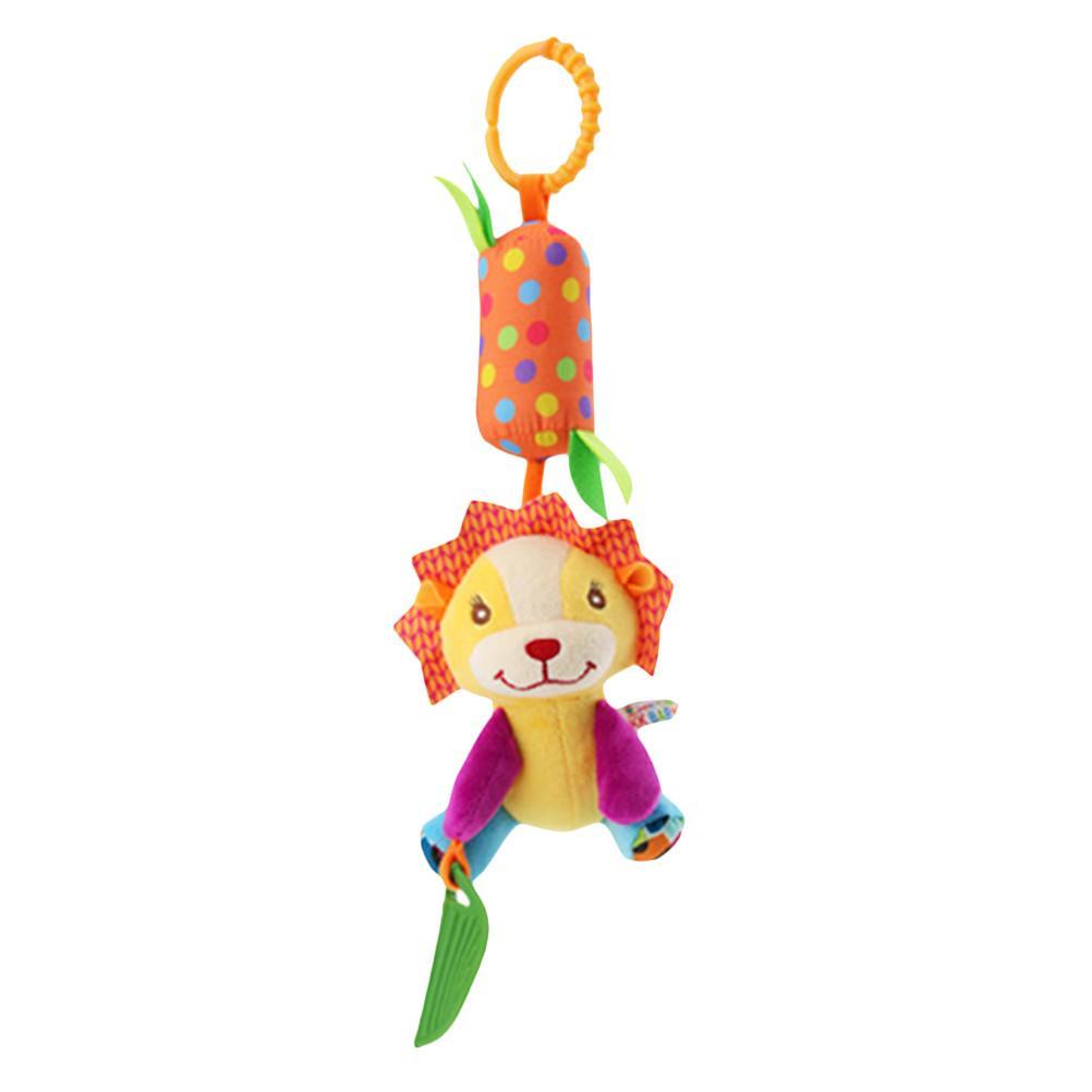 Baby Bed Toys Infant Bedside Bells Rotating Bells Cot Rattle Bed Cartoon Gift Toys (Lion)