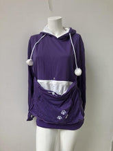 Load image into Gallery viewer, Cat Lovers Hoodie Kangaroo Dog Pet Paw Pullovers Cuddle Pouch Sweatshirt