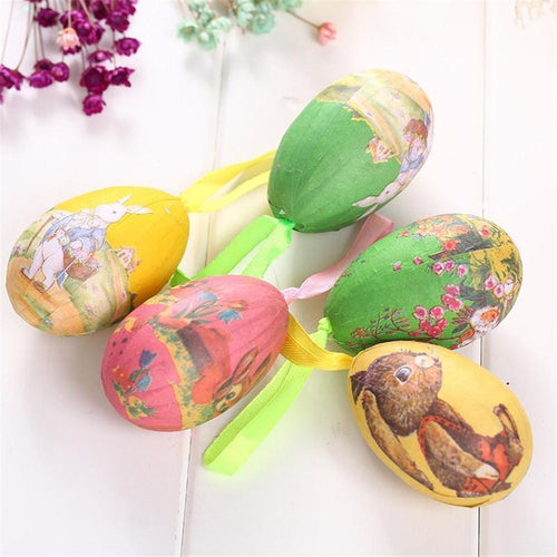Colorful Easter Spring Eggs Picks Crafts Decoration Toys