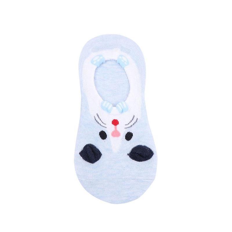 Cute Style Animal Pattern Cotton Blend Free Size Socks for Women