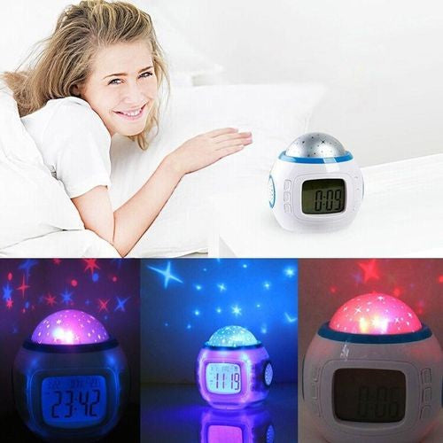 Alarm Clock Star Projection LED Alarm Clock Timer Music Player