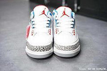 Load image into Gallery viewer, Air Jordan 3 OG True Blue On Feet