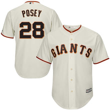 Load image into Gallery viewer, Buster Posey San Francisco Giants Majestic Cool Base Player Jersey - Cream