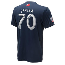 Load image into Gallery viewer, Cristian Penilla New England Revolution 2018 Primary Player Jersey – Navy