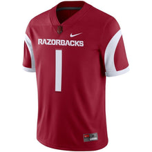 Load image into Gallery viewer, Arkansas Razorbacks 2018 Game Football Jersey – Cardinal
