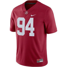 Load image into Gallery viewer, Da&#39;Ron Payne Alabama Crimson Tide Game Jersey – Crimson