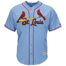 Load image into Gallery viewer, Paul Goldschmidt St. Louis Cardinals Majestic Alternate Official Cool Base Player Jersey – Light Blue/Cream