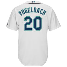 Load image into Gallery viewer, Dan Vogelbach Seattle Mariners Majestic Home Cool Base Player Jersey - White