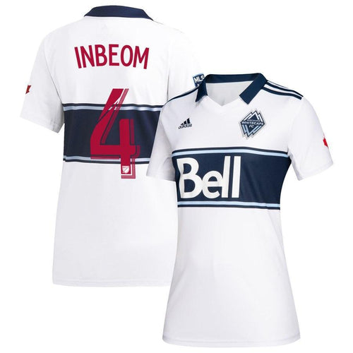 Inbeom Hwang Vancouver Whitecaps FC Women's 2019 Hoop Player Jersey – White