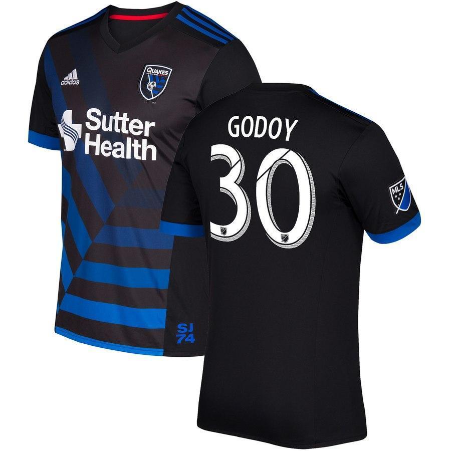 Anibal Godoy San Jose Earthquakes  2017/18 Primary Jersey - Black