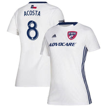 Load image into Gallery viewer, Bryan Acosta FC Dallas Women&#39;s 2019 Secondary Player Jersey – White
