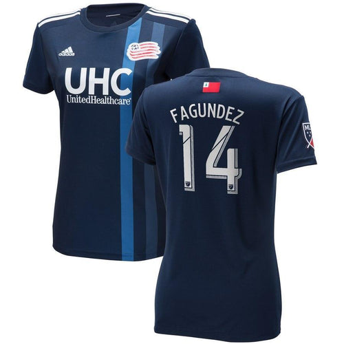 Diego Fagúndez New England Revolution Women's 2018 Primary Player Jersey – Navy