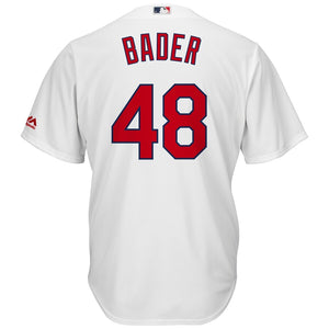 Harrison Bader St. Louis Cardinals Majestic Alternate Official Cool Base Jersey - Light Blue/White