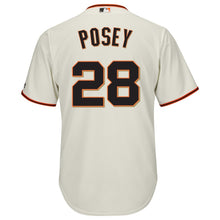 Load image into Gallery viewer, Buster Posey San Francisco Giants Majestic Cool Base Player Jersey - Cream