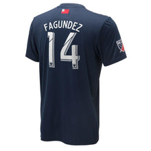 Load image into Gallery viewer, Diego Fagúndez New England Revolution 2018 Primary Player Jersey – Navy