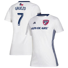Load image into Gallery viewer, Carlos Gruezo FC Dallas Women&#39;s 2019 Secondary Player Jersey – White