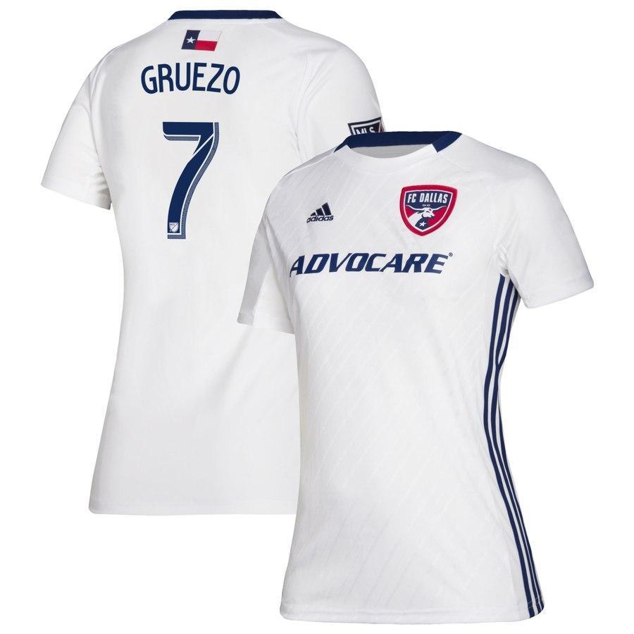 Carlos Gruezo FC Dallas Women's 2019 Secondary Player Jersey – White