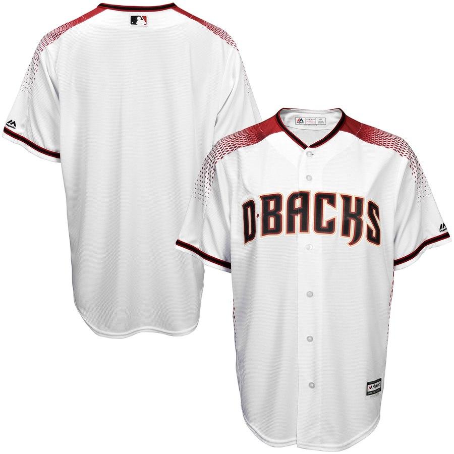 Arizona Diamondbacks Majestic Youth Offical Cool Base Jersey - White/Sedona Red