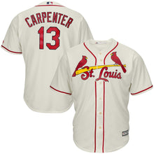 Load image into Gallery viewer, Matt Carpenter St. Louis Cardinals Majestic Alternate Cool Base Player Jersey – Cream/Red