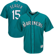 Load image into Gallery viewer, Kyle Seager Seattle Mariners Majestic Cool Base Player Jersey - Northwest Green