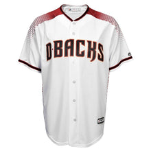 Load image into Gallery viewer, Arizona Diamondbacks Majestic Youth Offical Cool Base Jersey - White/Sedona Red
