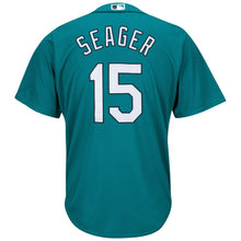 Load image into Gallery viewer, Kyle Seager Seattle Mariners Majestic Cool Base Player Jersey - Northwest Green