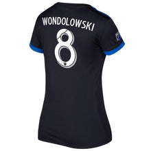 Load image into Gallery viewer, Chris Wondolowski San Jose Earthquakes Women&#39;s 2017/18 Primary Jersey - Black