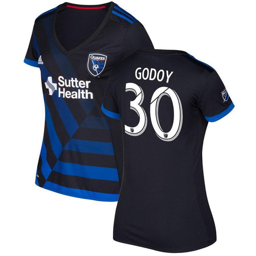 Anibal Godoy San Jose Earthquakes Women's 2017/18 Primary Jersey - Black