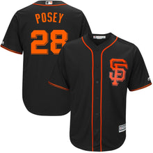 Load image into Gallery viewer, Buster Posey #28 San Francisco Giants Majestic Big &amp; Tall Cool Base Player Jersey - Cream