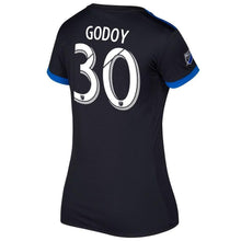 Load image into Gallery viewer, Anibal Godoy San Jose Earthquakes Women&#39;s 2017/18 Primary Jersey - Black