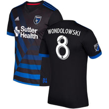 Load image into Gallery viewer, Chris Wondolowski San Jose Earthquakes 2017/18 Primary Jersey - Black