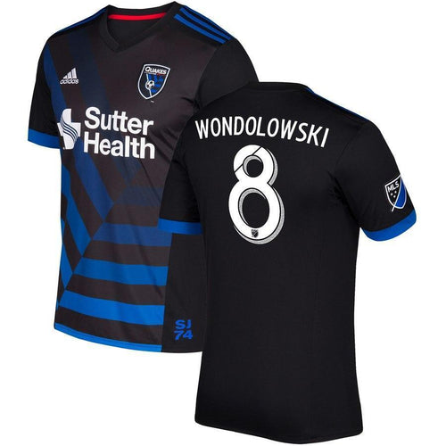 Chris Wondolowski San Jose Earthquakes 2017/18 Primary Jersey - Black