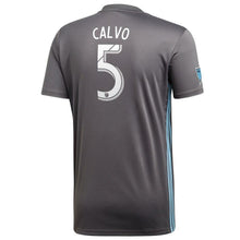 Load image into Gallery viewer, Francisco Calvo Minnesota United FC 2018 Primary Player Jersey – Gray