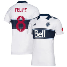 Load image into Gallery viewer, Felipe Campanholi Martins Vancouver Whitecaps FC 2019 Hoop Player Jersey – White