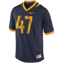 Load image into Gallery viewer, Cal Bears #47 Game Football Jersey - Navy