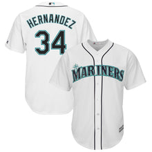 Load image into Gallery viewer, Felix Hernandez Seattle Mariners Majestic Cool Base Player Jersey - White / Cream