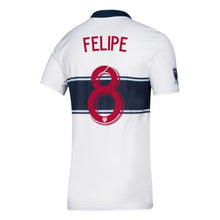 Load image into Gallery viewer, Felipe Campanholi Martins Vancouver Whitecaps FC 2019 Hoop Player Jersey – White