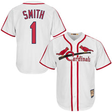 Load image into Gallery viewer, Ozzie Smith St. Louis Cardinals Majestic Cool Base Cooperstown Collection Player Jersey - White