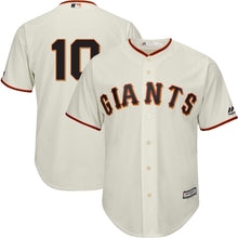 Load image into Gallery viewer, Evan Longoria San Francisco Giants Majestic Official Team Cool Base Player Jersey – Cream