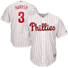 Load image into Gallery viewer, Bryce Harper Philadelphia Phillies Majestic Home Official Cool Base Player Jersey - White/Scarlet
