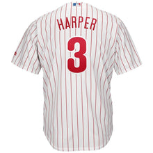 Load image into Gallery viewer, Bryce Harper Philadelphia Phillies Majestic Home Official Cool Base Player Jersey - White/Scarlet