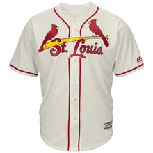 Load image into Gallery viewer, Paul Goldschmidt St. Louis Cardinals Majestic Alternate Official Cool Base Player Jersey – Light Blue/Cream