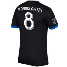 Load image into Gallery viewer, Chris Wondolowski San Jose Earthquakes 2017/18 Primary Jersey - Black