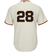Load image into Gallery viewer, Buster Posey San Francisco Giants Majestic Official Team Cool Base Player Jersey – Cream/Black