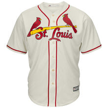 Load image into Gallery viewer, Dexter Fowler St. Louis Cardinals Majestic Alternate Cool Base Jersey - Cream/Red