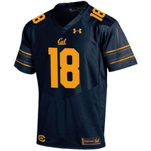 Load image into Gallery viewer, Cal Bears Under Armour #18 Football Jersey – Navy