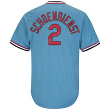 Load image into Gallery viewer, Red Schoendienst St. Louis Cardinals Majestic Cooperstown  Jersey – Light Blue